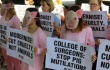 ‘Pigs’ Protest Trauma Training, Saying ‘Cut Cruelty, Not Animals’