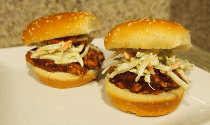 Barbecue and Slaw Sliders