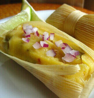 Roasted Chili and Corn Tamales
