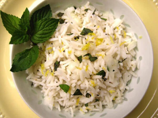 Lemony Mint Rice