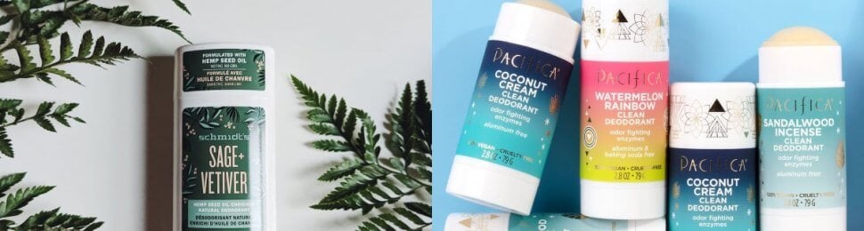 vegan deodorant schmidt's naturals and pacifica beauty