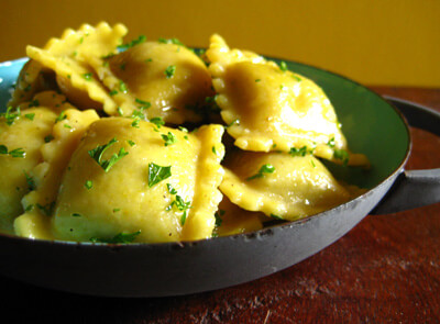 Olive and Artichoke-Stuffed Ravioli