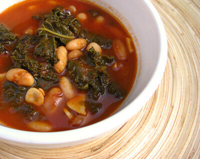 ‘Sausage,’ Kale, and White Bean Stew
