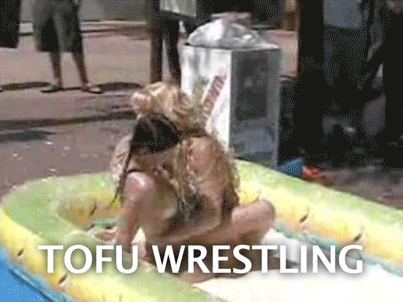 Tofu Wrestling Action