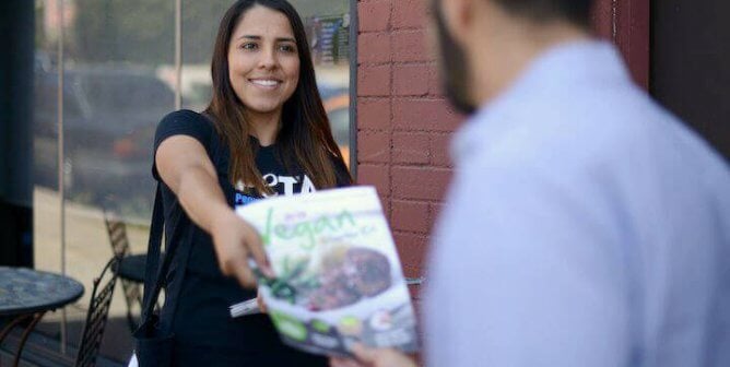 Leafletting, Vegan Outreach, Vegan Starter Kit, PETA