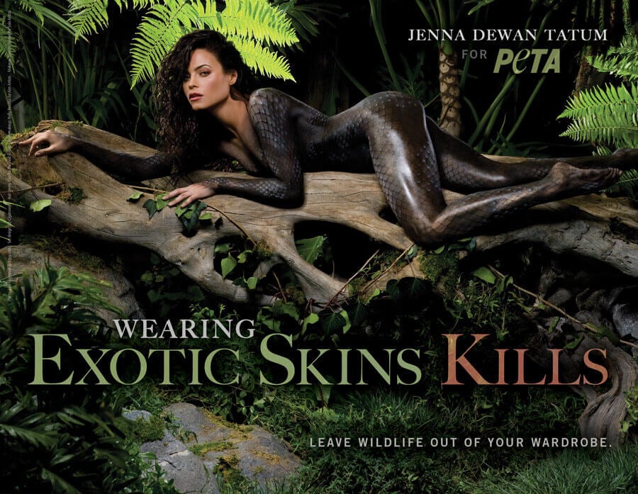 JENNA DEWAN TATUM: WEARING EXOTIC SKINS KILLS PSA