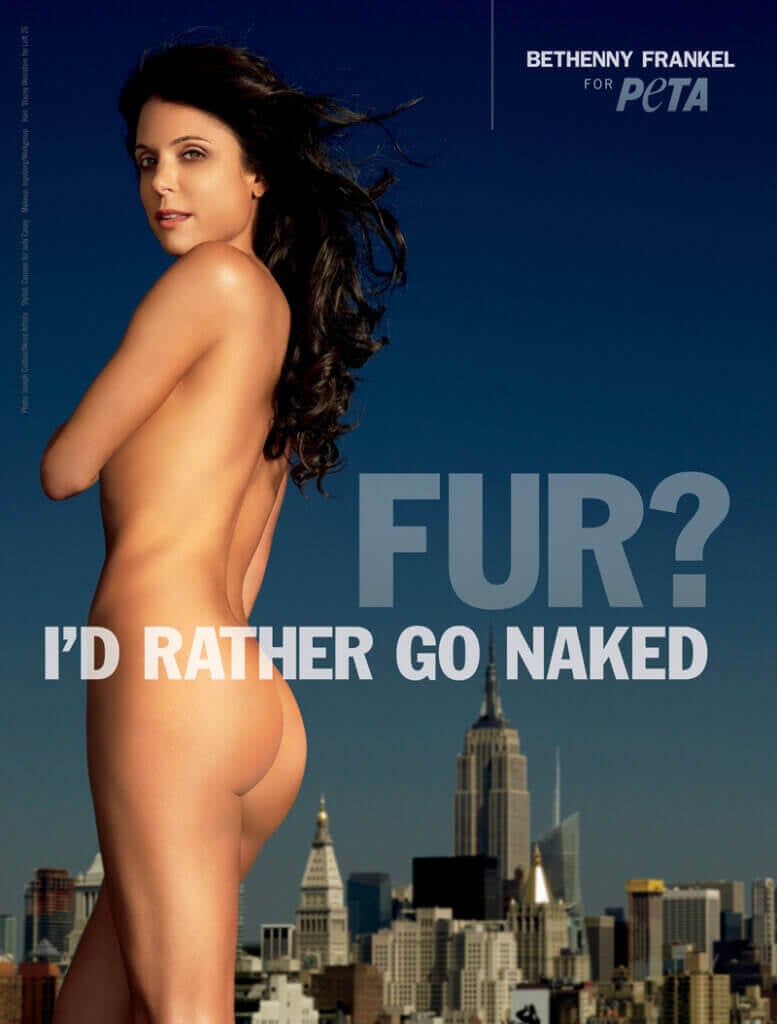 Bethenny Frankel Would Rather Go Naked Than Wear Fur PETA