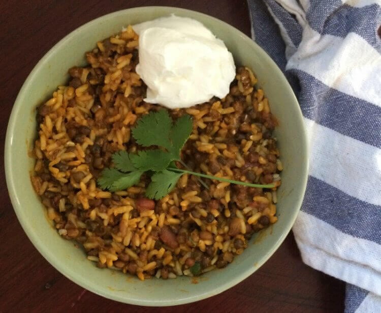 Curried Rice and Lentils