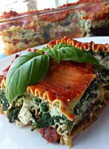 Spinach Tofu Lasagna