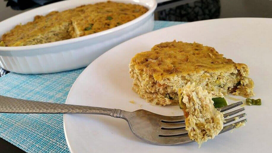 ‘Bacon,’ Potato, and Green Onion Frittata PETA