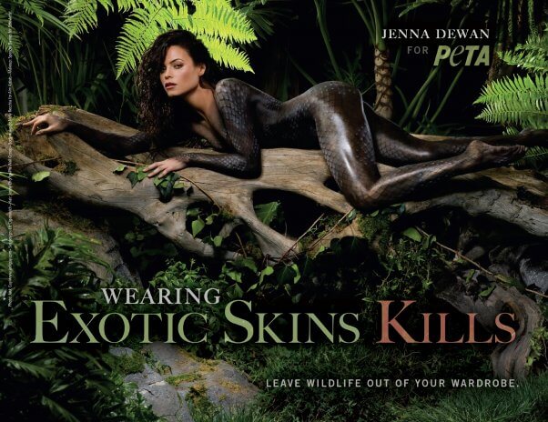 Jenna Dewan in PETA ad