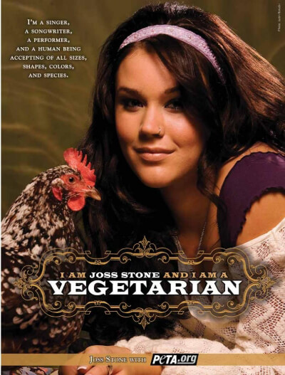 Joss Stone Vegetarian PSA