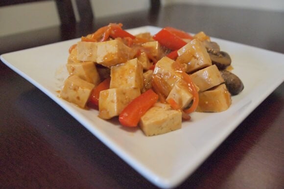 Sweet and Sour Tofu With Vegetables