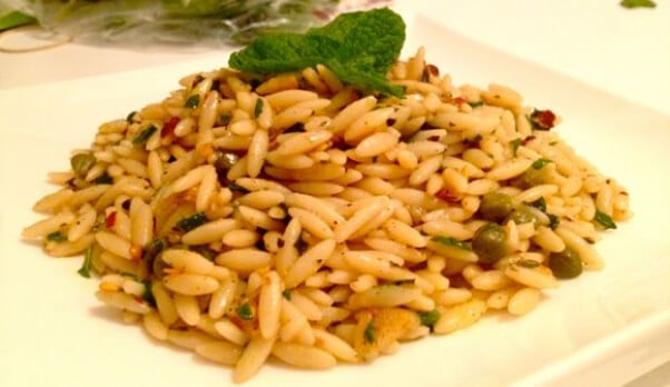 Garlic Mint Orzo