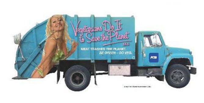 Vegetarians Do It to Save the Planet (Garbage Truck)
