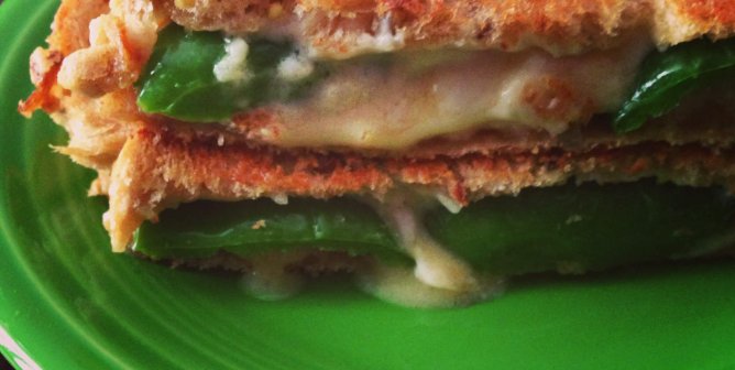 Vegan Jalapeño Popper Grilled Cheese Sandwich