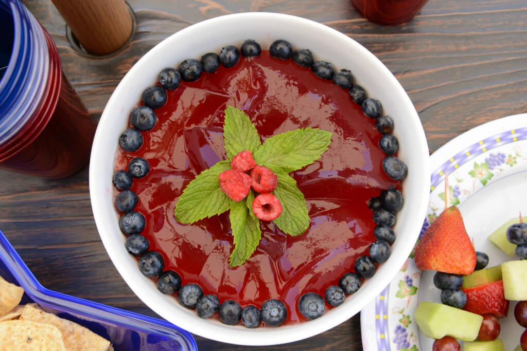 4th of July Desserts - Berry Jell-no