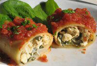 Smothered and Stuffed Cannelloni