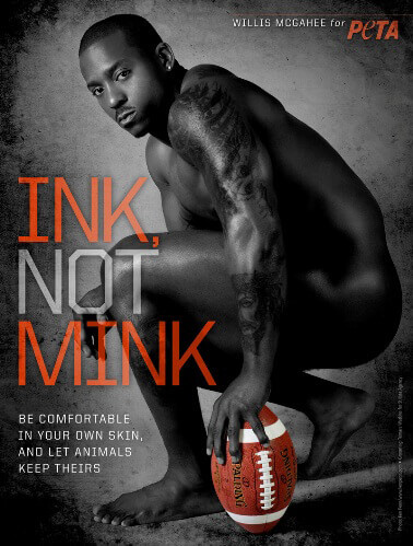NFL Linebacker Terrell Suggs Chooses 'Ink, Not Mink