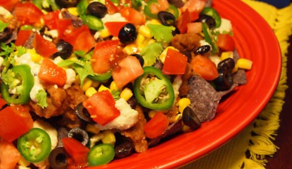 Loaded Nachos With Cashew Cheese