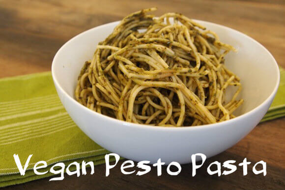 Vegan Pasta With Pesto Sauce