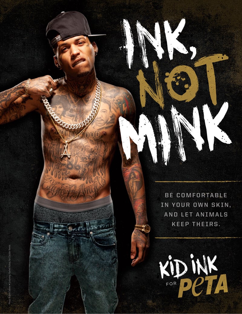 Kid Ink Fur PETA PSA