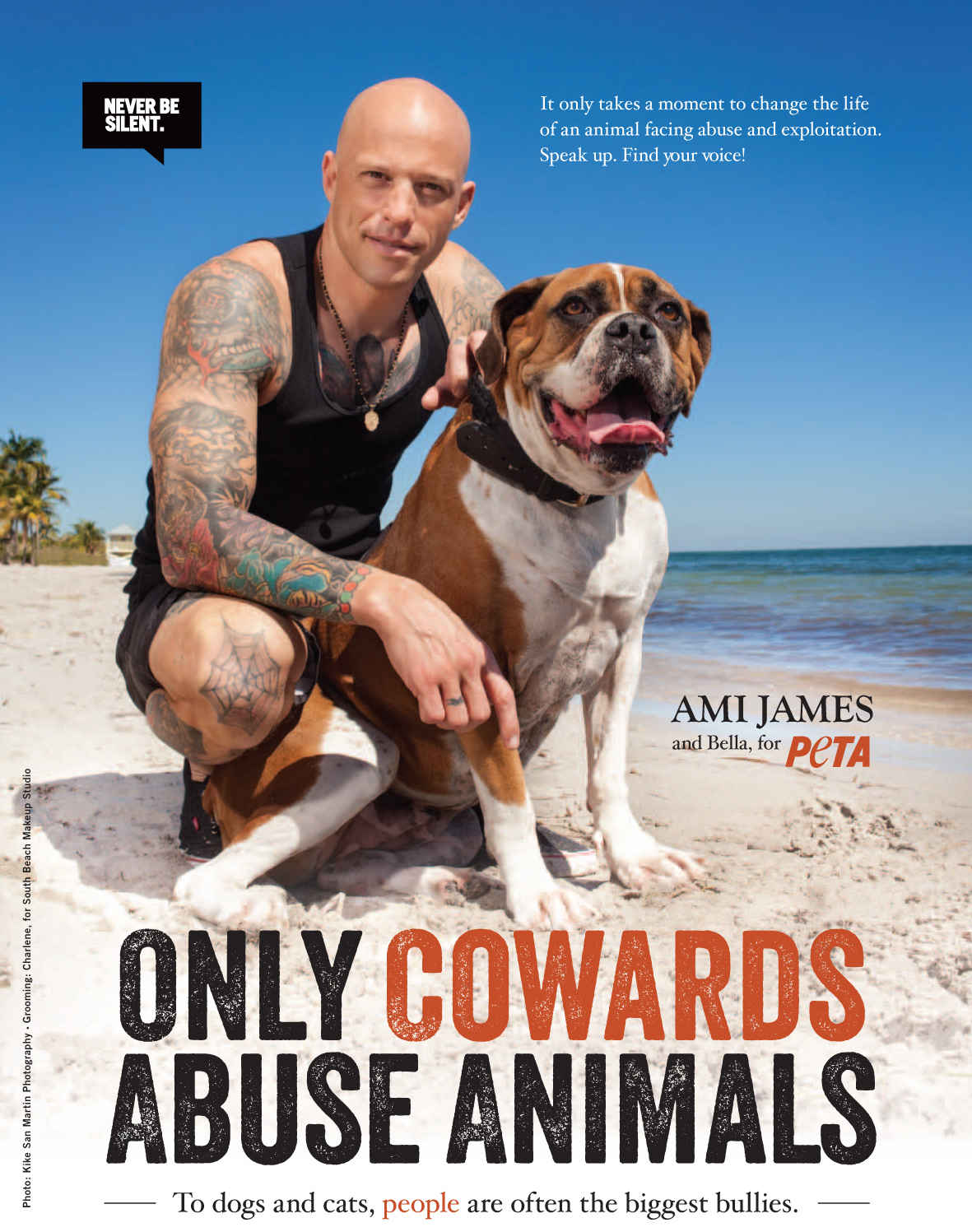 Ami James: 'Only Cowards Abuse Animals' | PETA