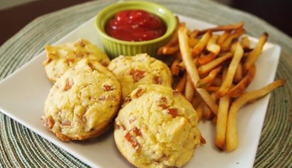 Easy Veggie Dog and Cornbread Muffins (Video)