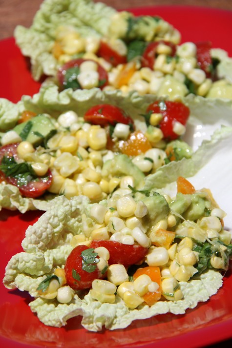 Corn Salad Picnic Wraps