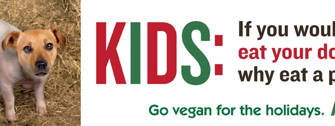 Holiday Dog Pig Billboard PETA