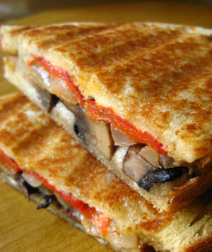 Smoked Portobello and Horseradish Panini
