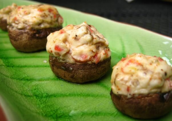 'Bacon' Stuffed Mushrooms