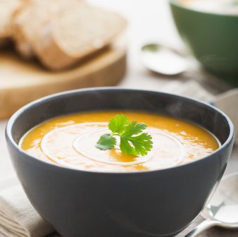 Maple-Chipotle Sweet-Potato Bisque