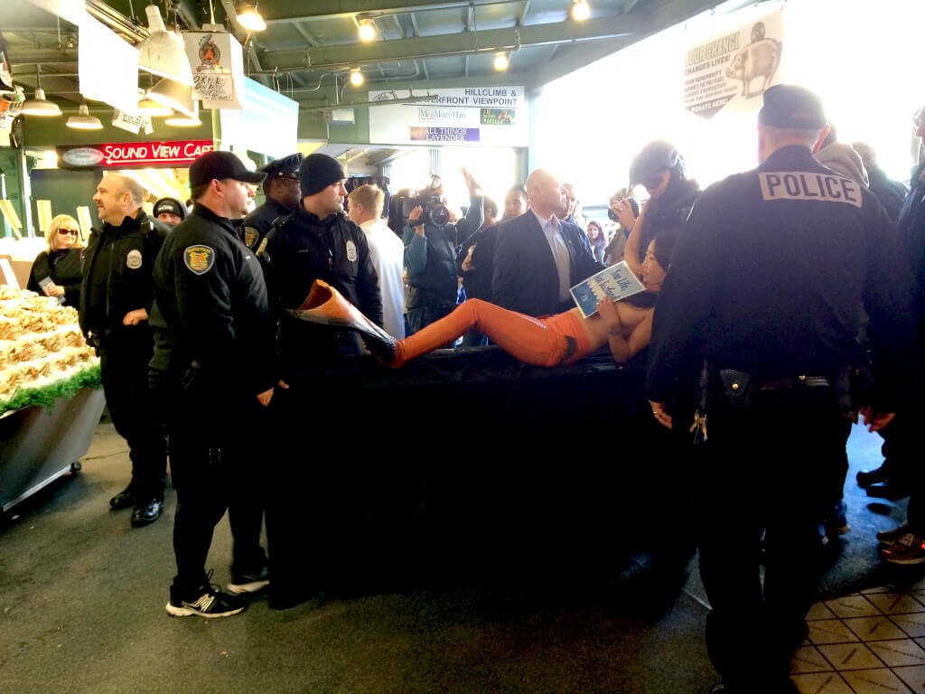 Activist Mermaid Carried out by Cops