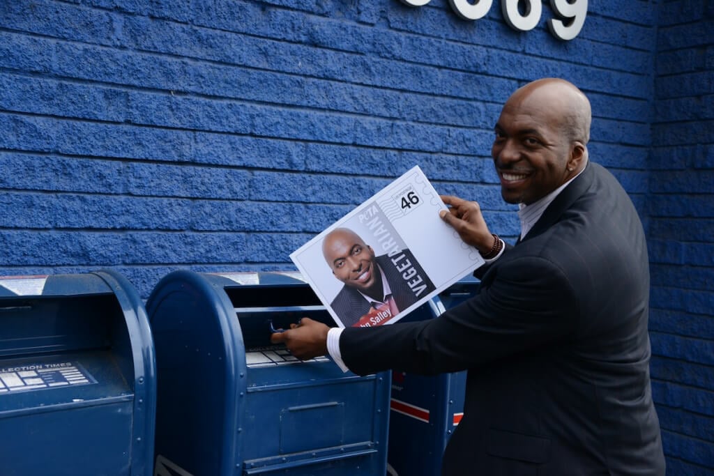 John Salley at 2013 Stamp Launch