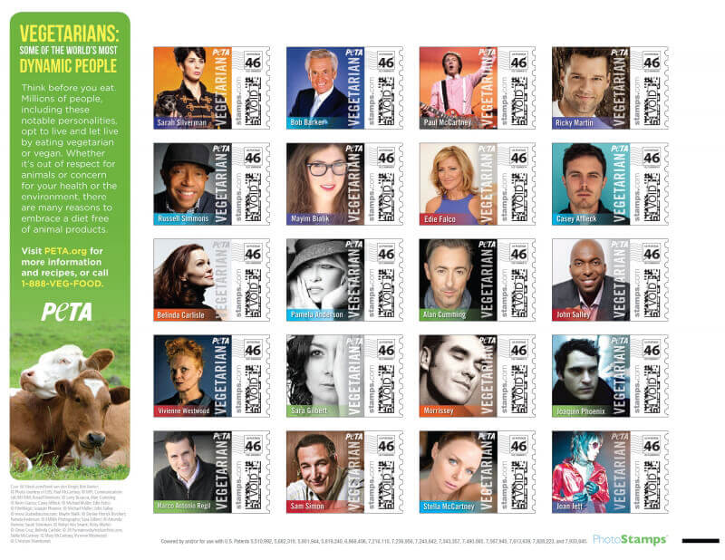 PETA Stamps 2013