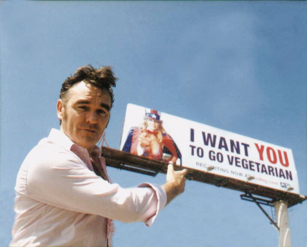 Morrissey and Vegetarian Billboard