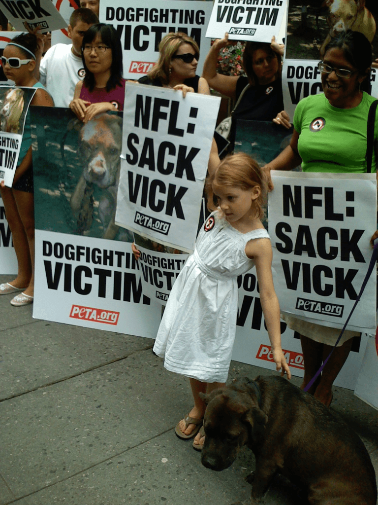 Rose McCoy - Dog fight protest