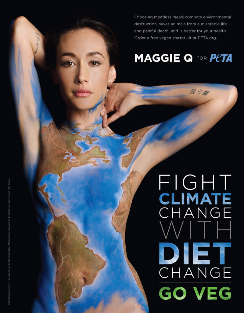 Maggie Q Fight Climate Change With Diet Change - YouTube