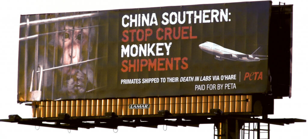 China Southern Cruelty Billboard