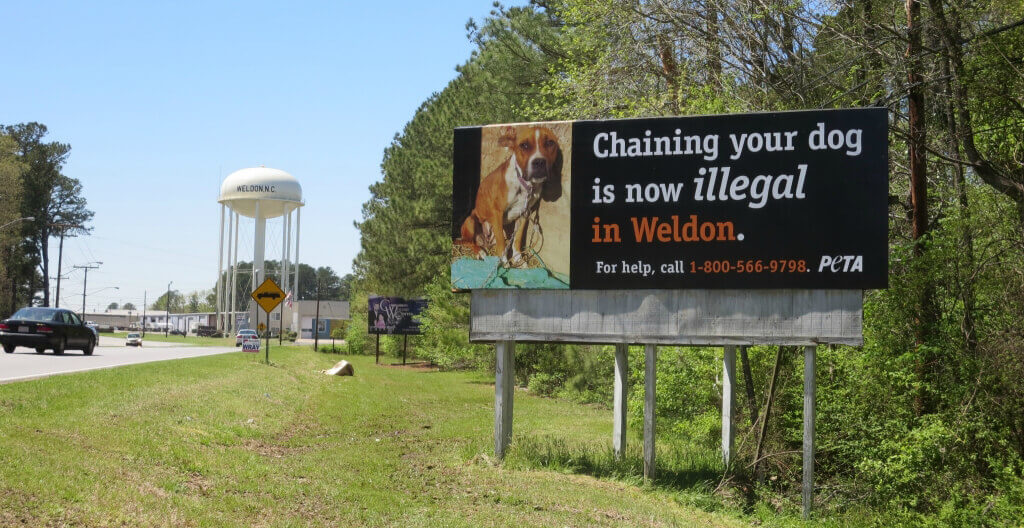 Anti-Chaining Billboard in Weldon, NC