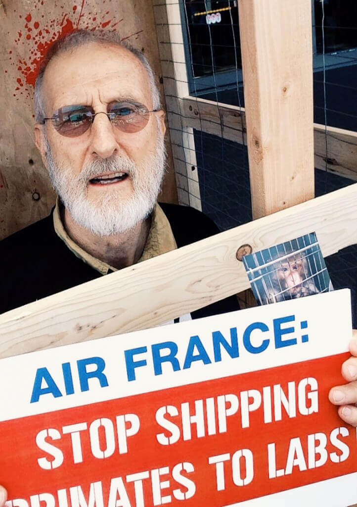 James Cromwell at LAX Air France Demo