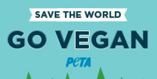 Save the World: Go Vegan (Electric Car Charger)