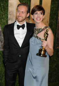 Anne Hathaway and Adam Shulman