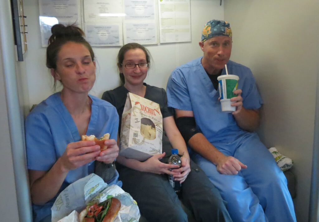 Spay-Neuter Clinic Crew Taking a Break