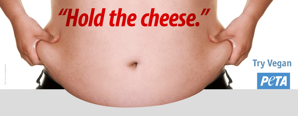 PETA "Hold the Cheese - Try Vegan Billboard in McAllen, TX 