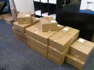 Boxes of Postcards Rejected by NIH