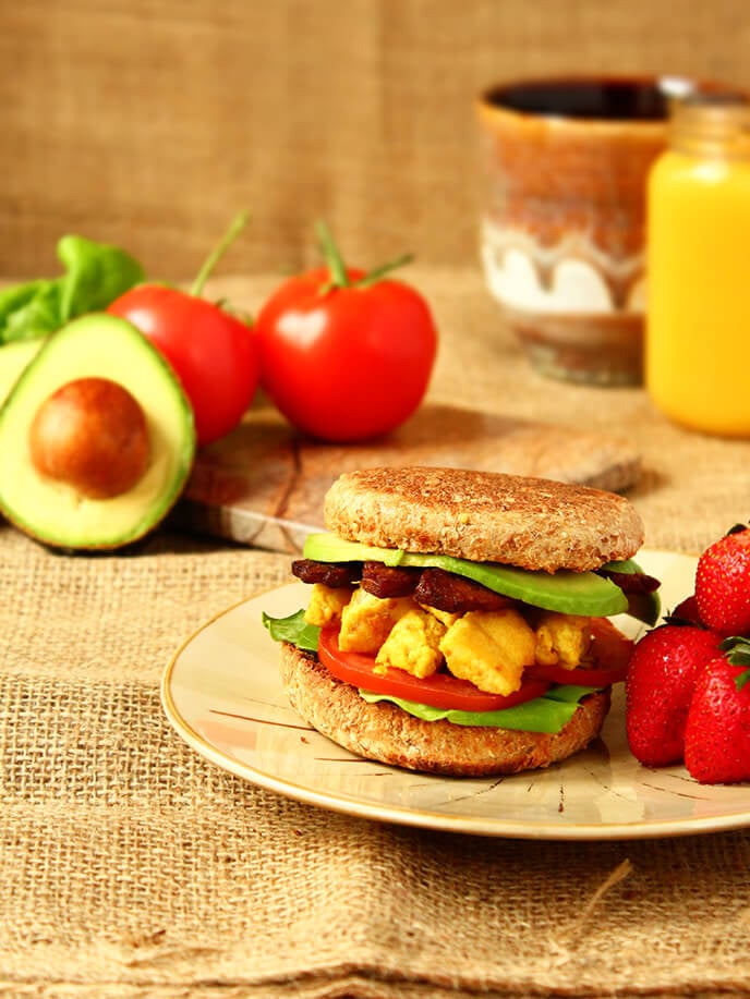 Breakfast Sandwich, I Love Vegan