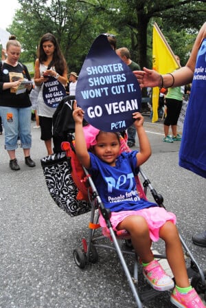Little Girl at PETA People's March Demo