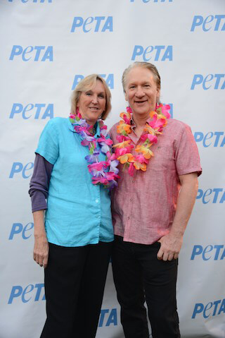 Ingrid Newkirk with Bill Maher